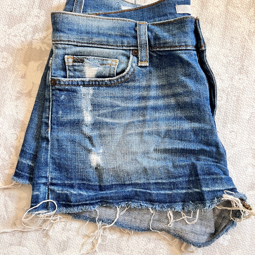 Distressed Blue Denim Shorts JOES JEANS